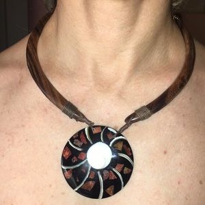 Unique, wooden, tribal-looking piece